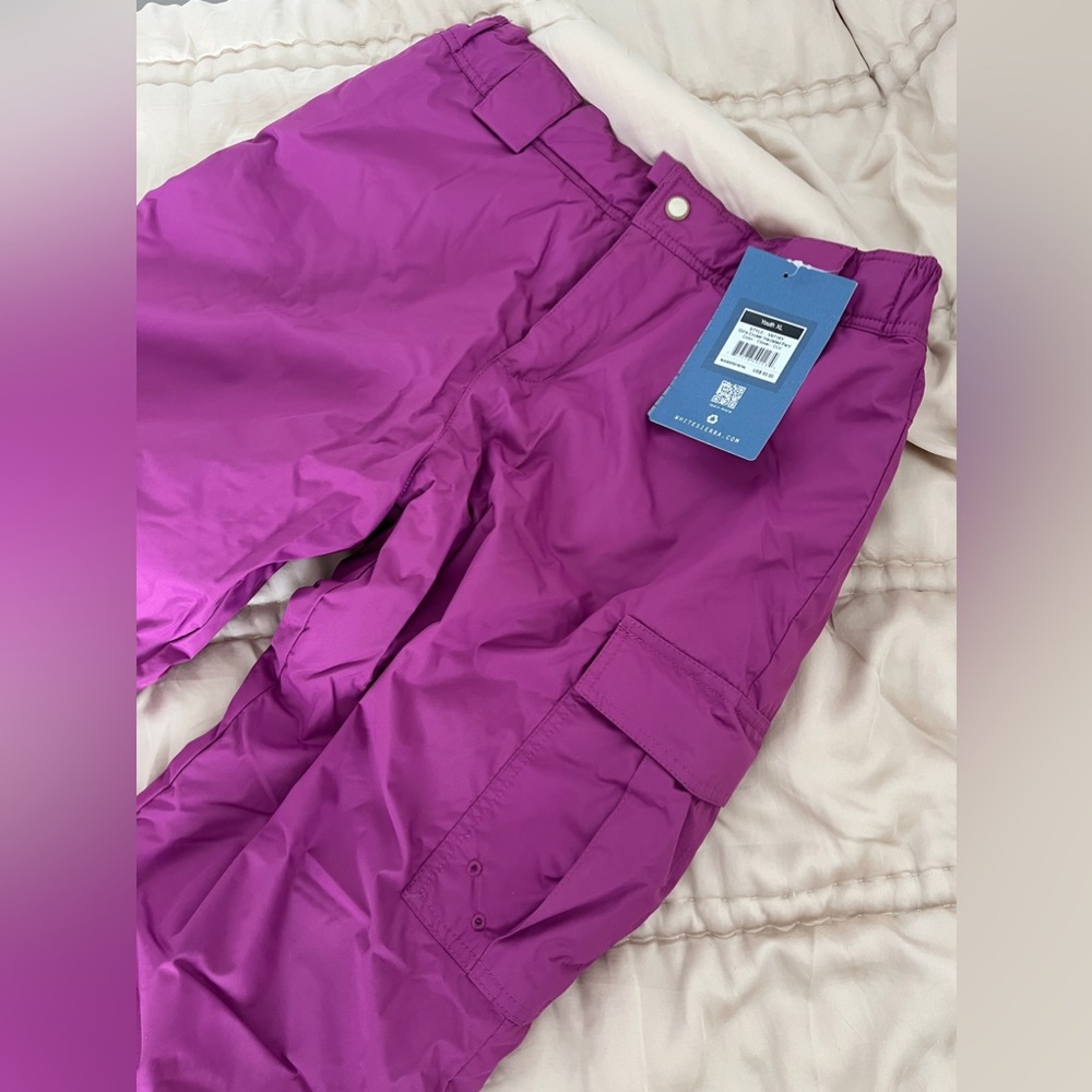 Pink snow cargo pants NWT YOUTH XL
